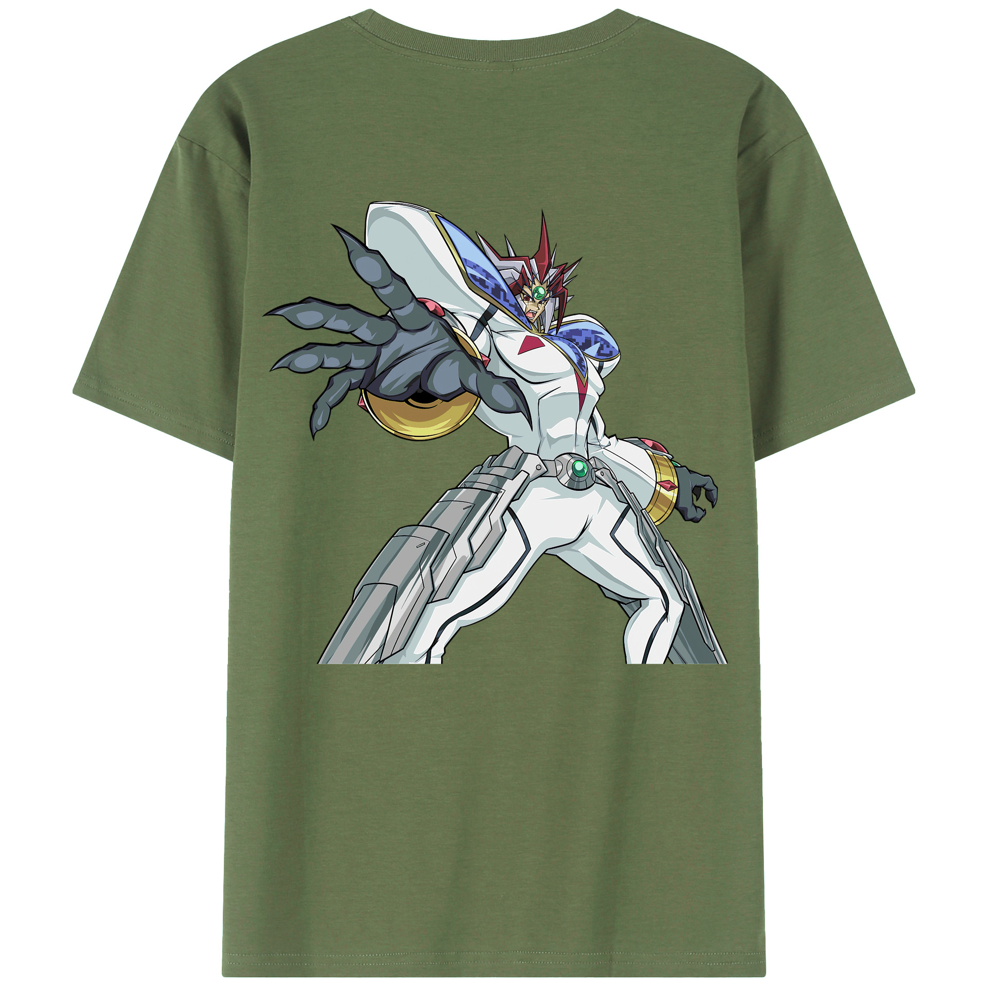 （画像用） 遊☆戯☆王 Yu-Gi-Oh! 綿100％ メンズ半袖Tシャツ（バックプリント） 通気性